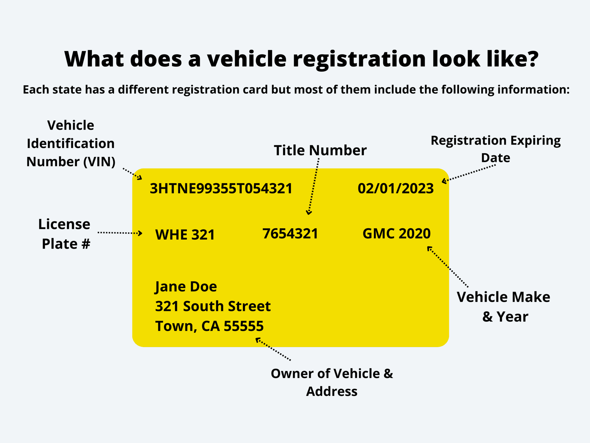 What Does a Car Registration Look Like?
